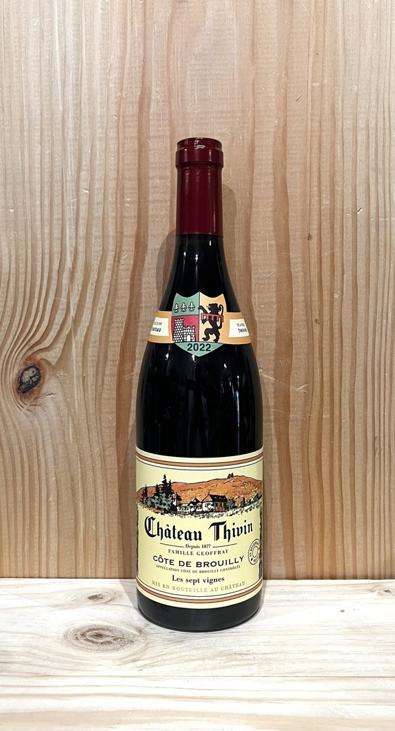 Château Thivin " Les sept vignes" 2022 Côte de Brouilly AOC 13,5% 75cl